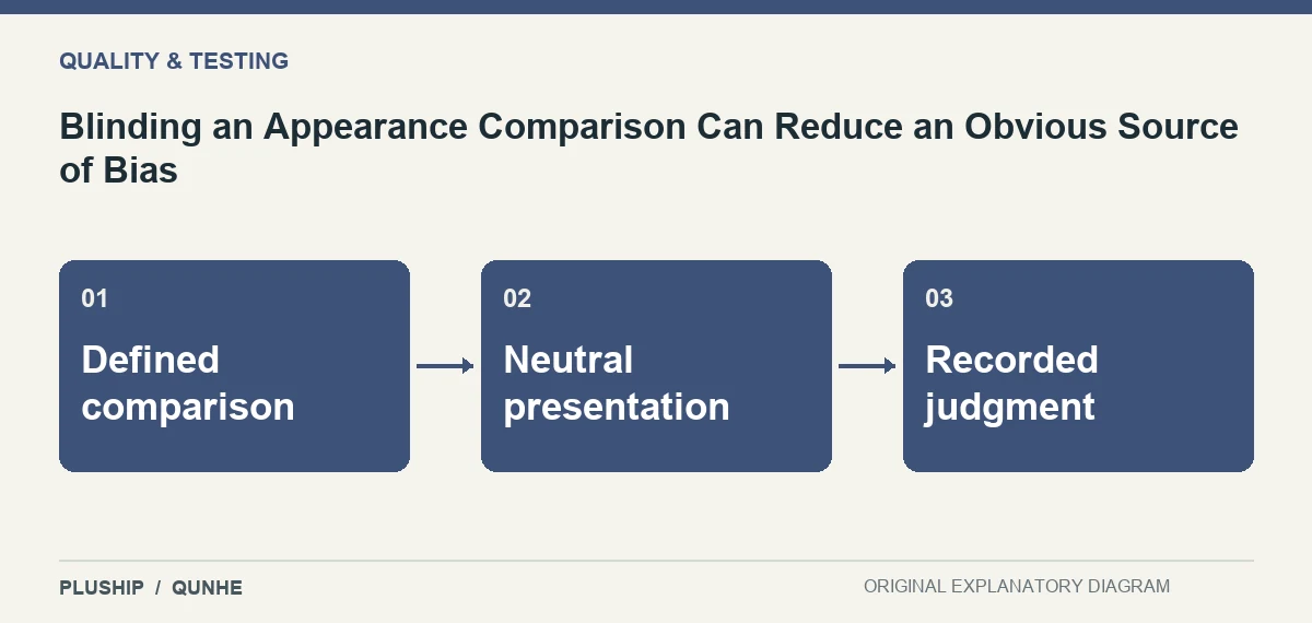 Topic map for Blinding an Appearance Comparison Can Reduce an Obvious Source of Bias: Defined comparison; Neutral presentation; Recorded judgment.
