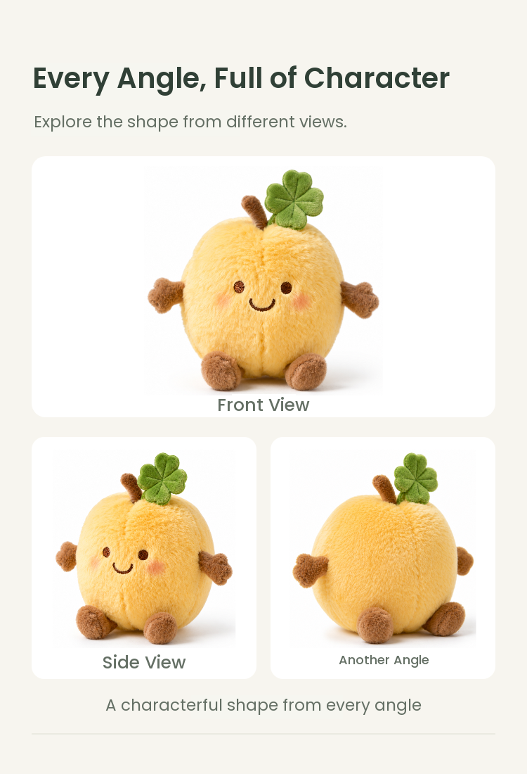 PLUSHIP Apricot Plush Toy - detail 04