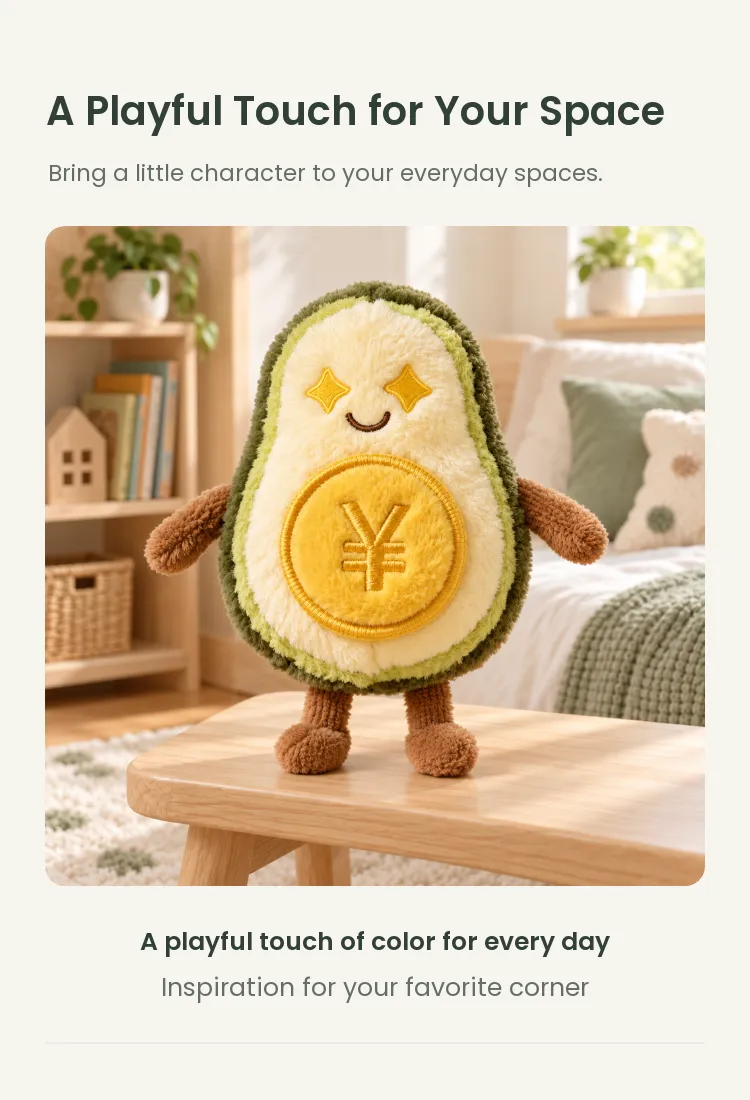PLUSHIP Avocado Plush Toy - detail 5