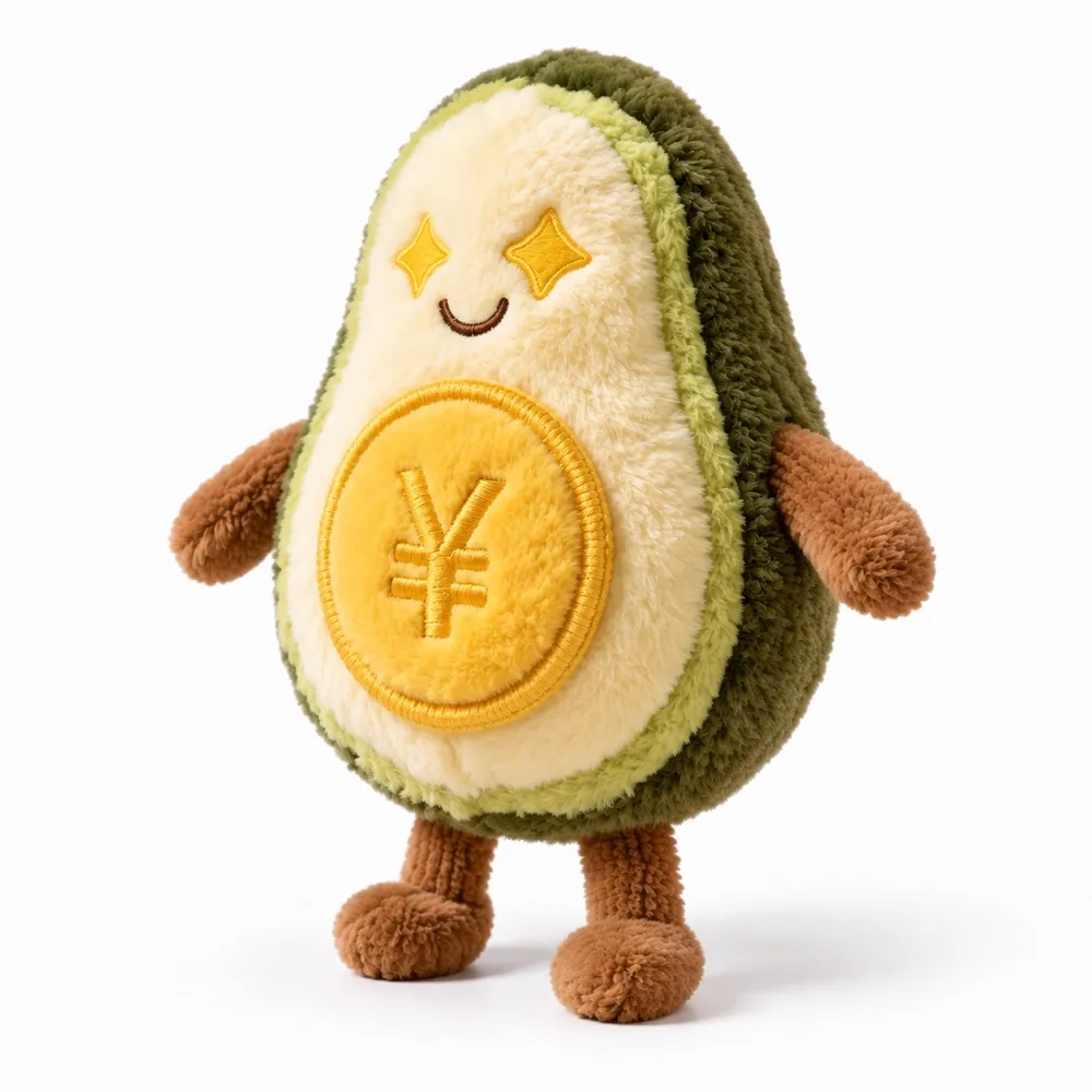 PLUSHIP Avocado Plush Toy - product view 02