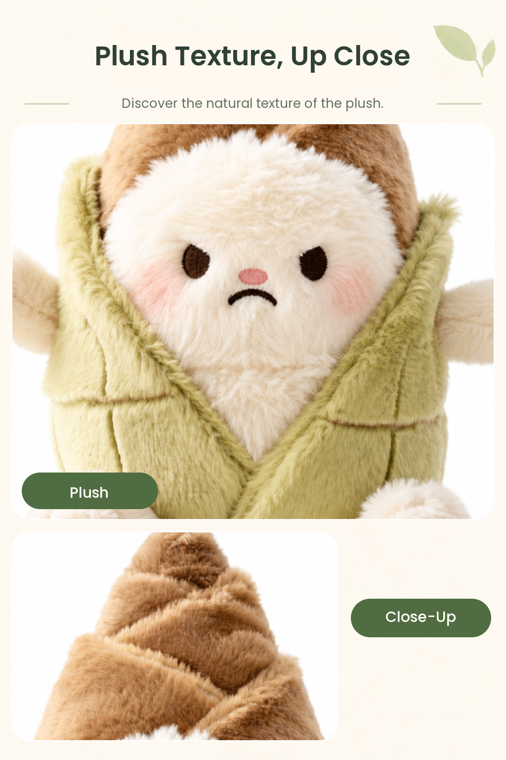 PLUSHIP Bamboo Shoot Plush Toy - detail 02
