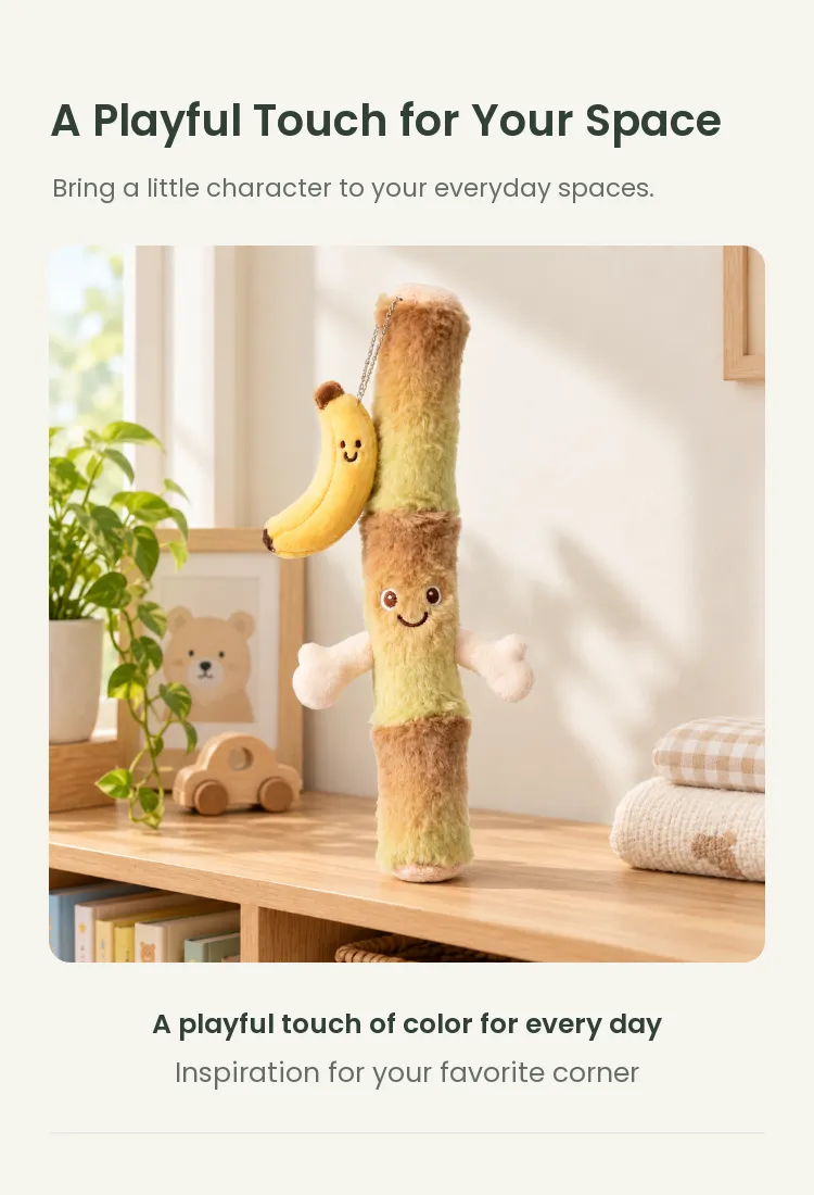 PLUSHIP Banana and Sugarcane Plush Toy - detail 5