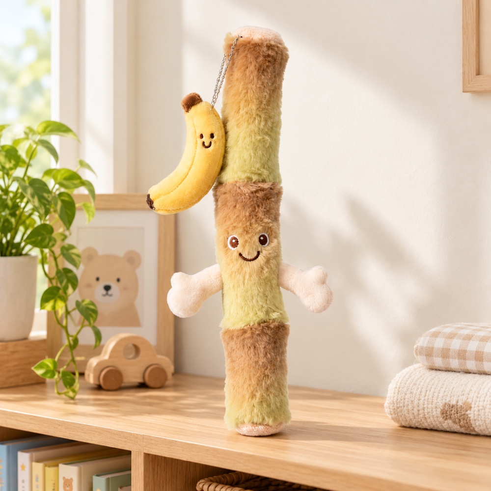 PLUSHIP Banana and Sugarcane Plush Toy - product view 05