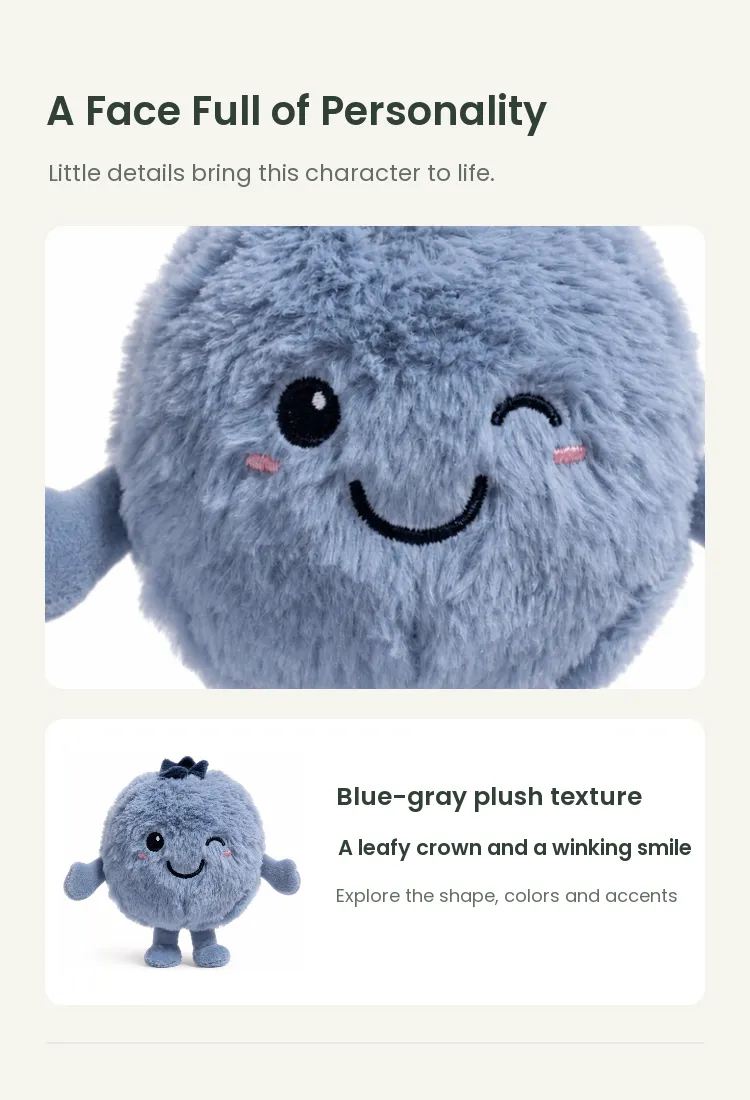 PLUSHIP Blueberry Plush Toy - detail 3