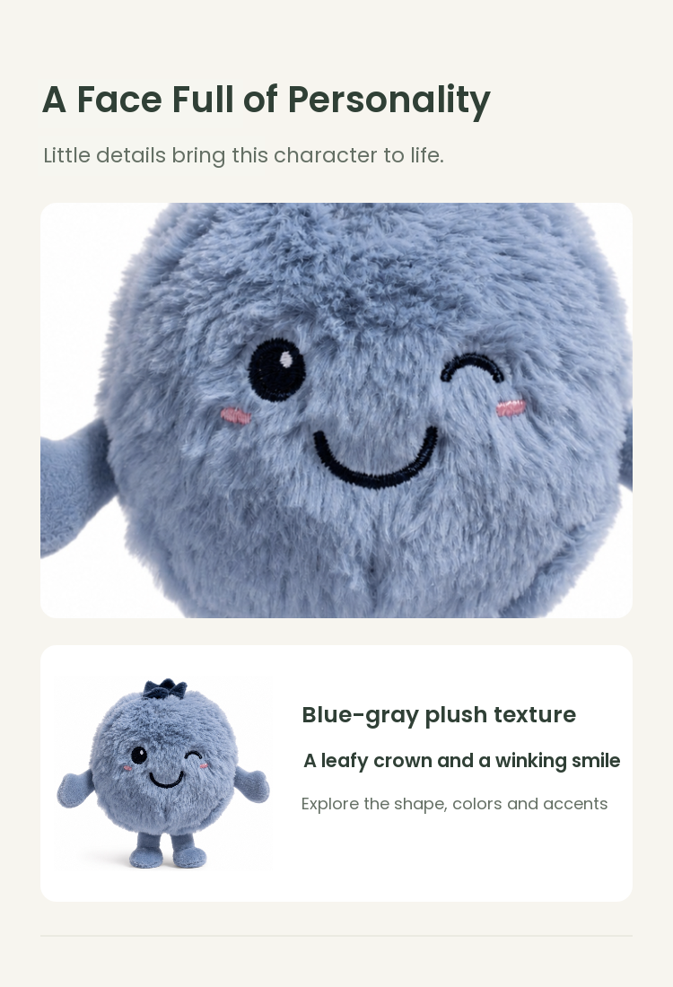 PLUSHIP Blueberry Plush Toy - detail 03