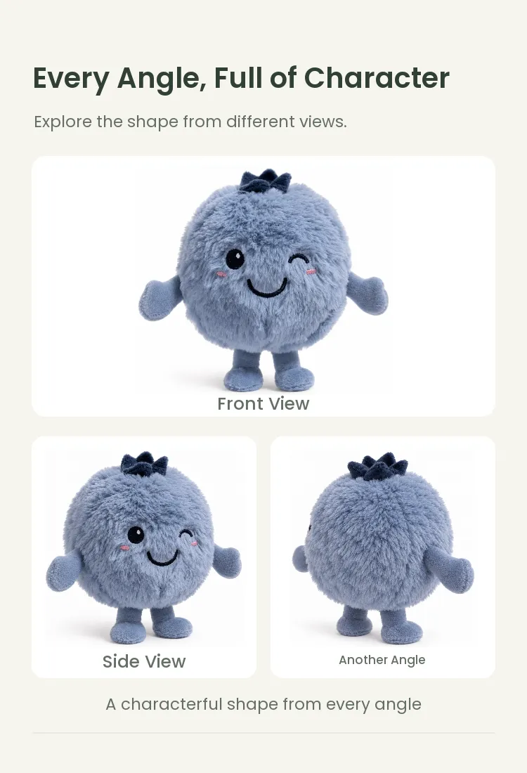 PLUSHIP Blueberry Plush Toy - detail 4