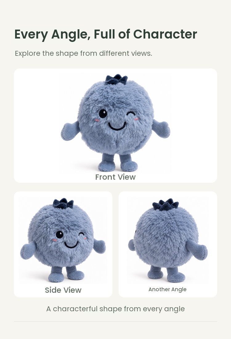 PLUSHIP Blueberry Plush Toy - detail 04