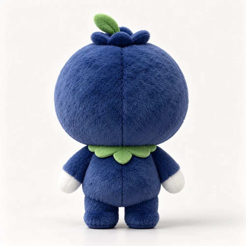 PLUSHIP Blueberry Doll Plush Toy – Leaf Collar - product view 04