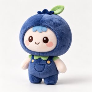 PLUSHIP Blueberry Doll Plush Toy – Overalls - product view 01