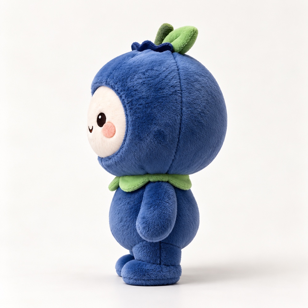 PLUSHIP Blueberry Doll Plush Toy – Pointed Leaves - product view 03
