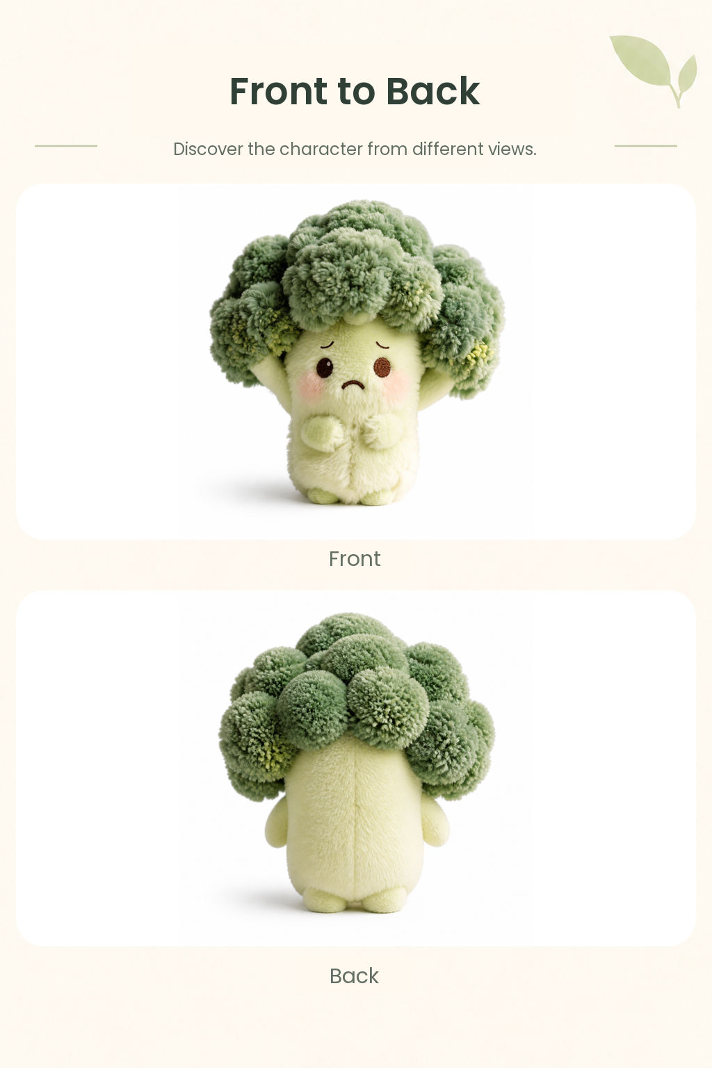 PLUSHIP Broccoli Plush Toy - detail 05