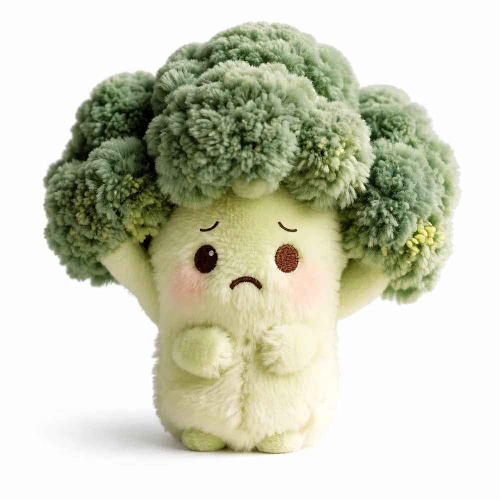 PLUSHIP broccoli plush character design