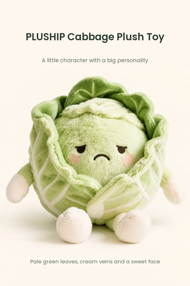 PLUSHIP Cabbage Plush Toy - detail 1