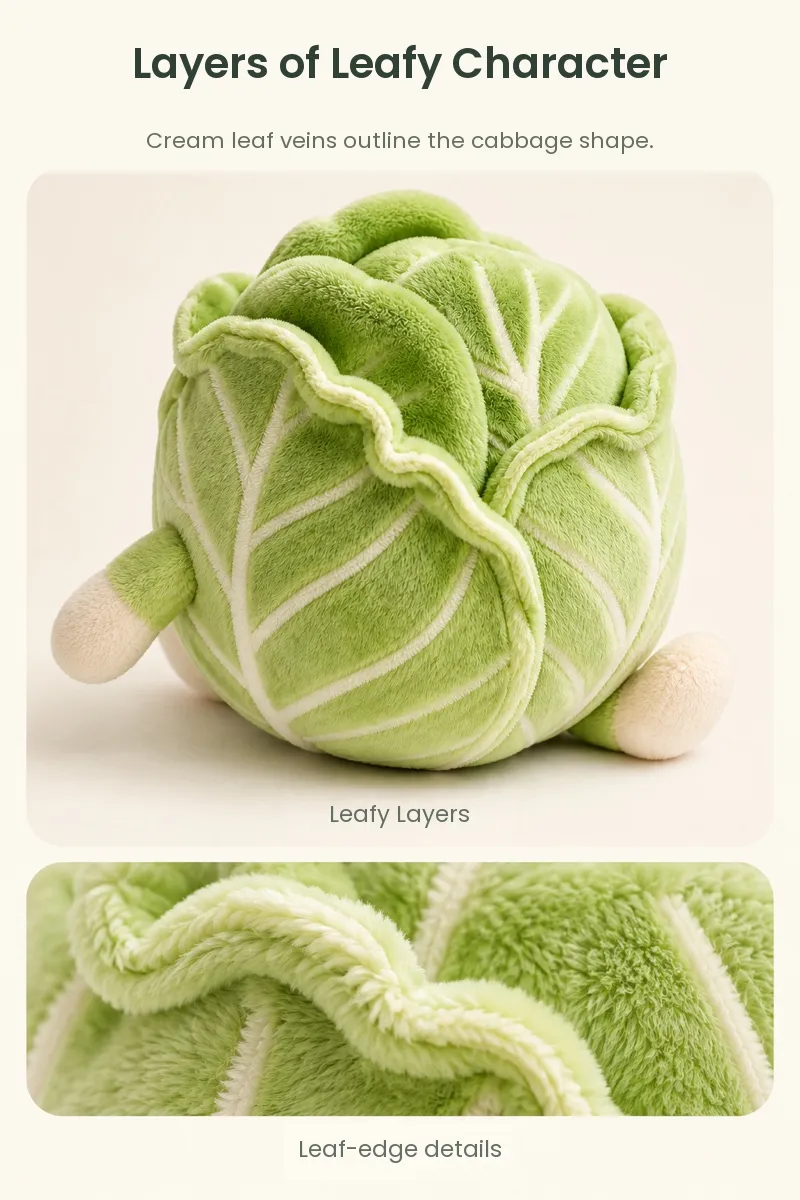 PLUSHIP Cabbage Plush Toy - detail 3