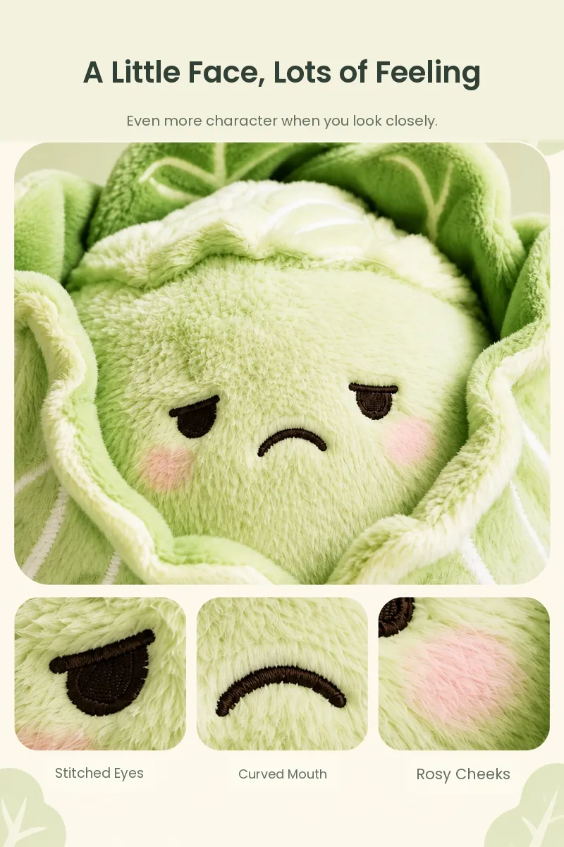 PLUSHIP Cabbage Plush Toy - detail 4