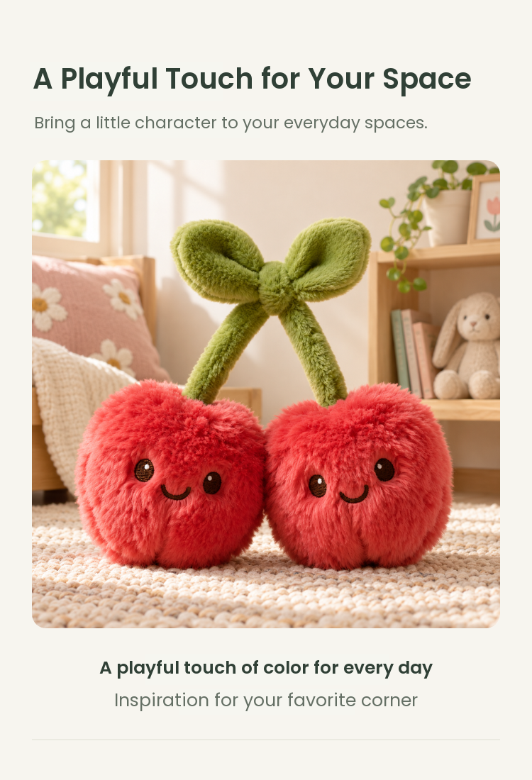 PLUSHIP Cherry Pair Plush Toy - detail 05