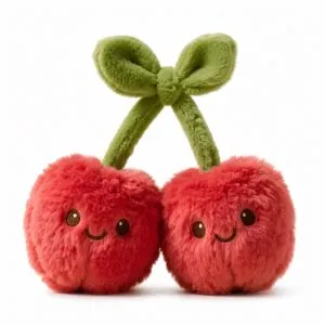 PLUSHIP Cherry Pair Plush Toy - product view 01