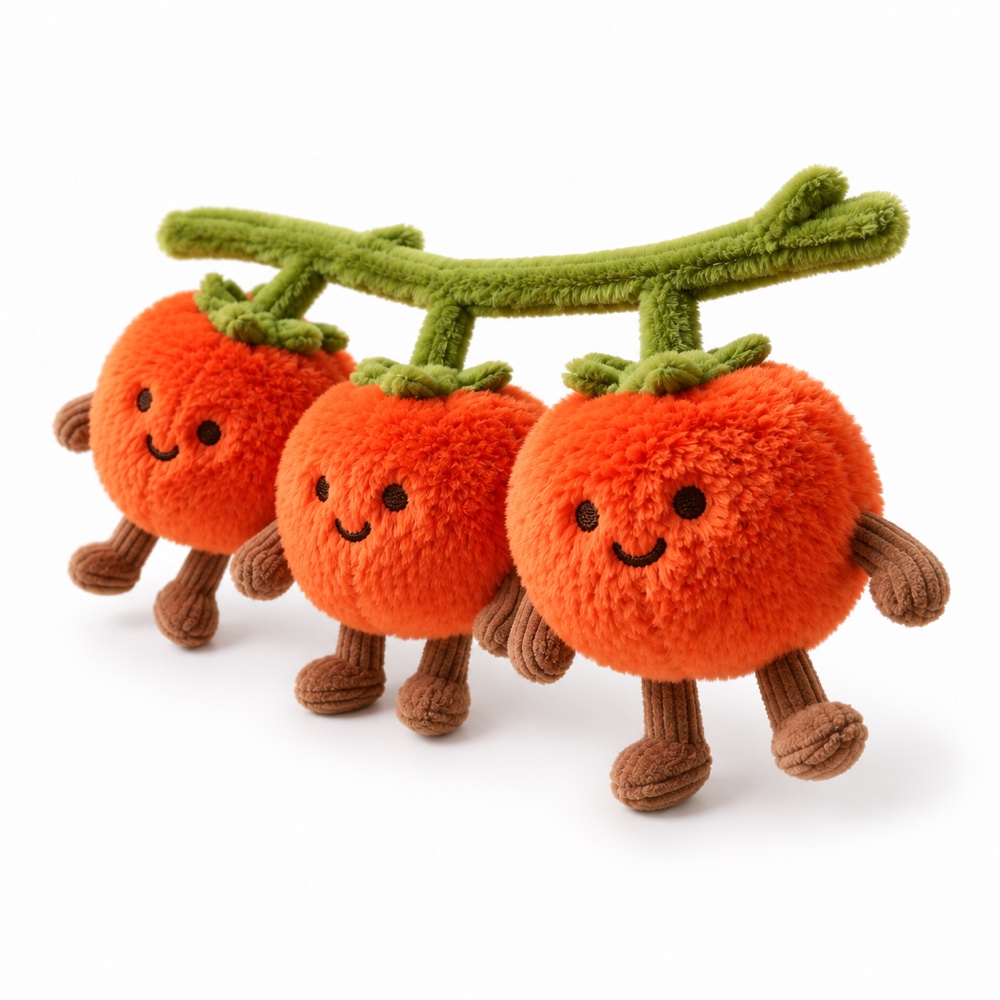 PLUSHIP Cherry Tomato Trio Plush Toy - product view 03