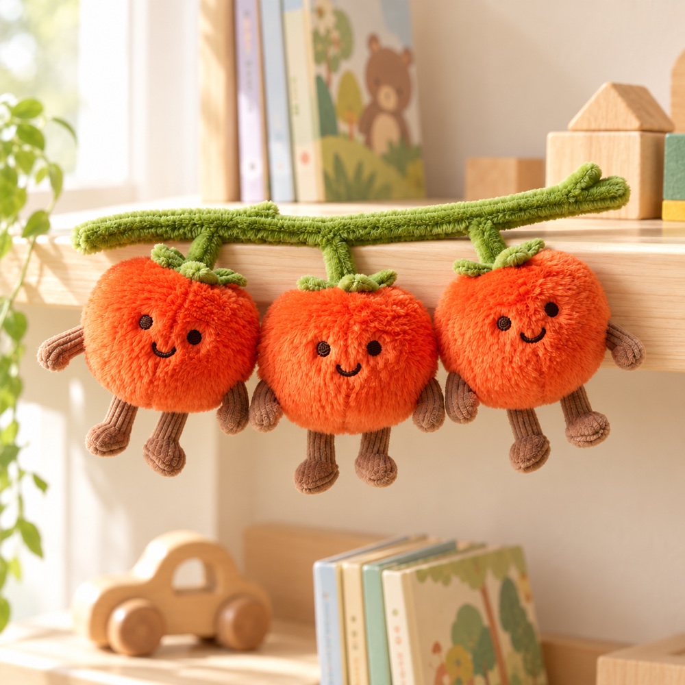 PLUSHIP Cherry Tomato Trio Plush Toy - product view 05