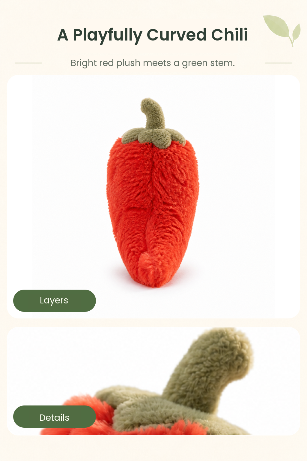 PLUSHIP Chili Pepper Plush Toy - detail 03
