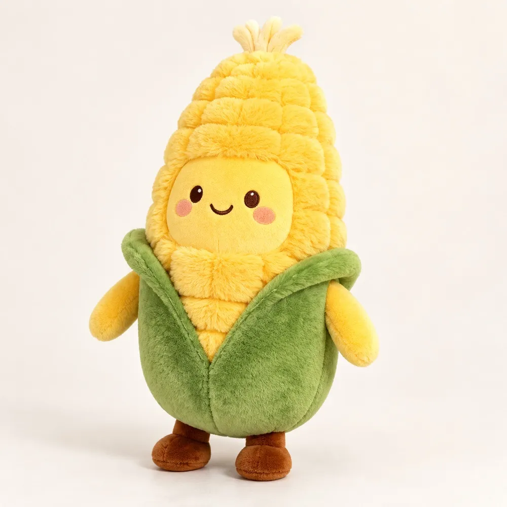 PLUSHIP Corn Plush Toy – Brown Feet - product view 01