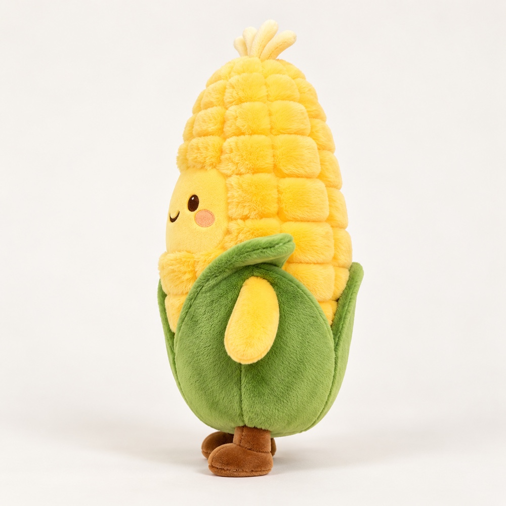 PLUSHIP Corn Plush Toy – Brown Feet - product view 03
