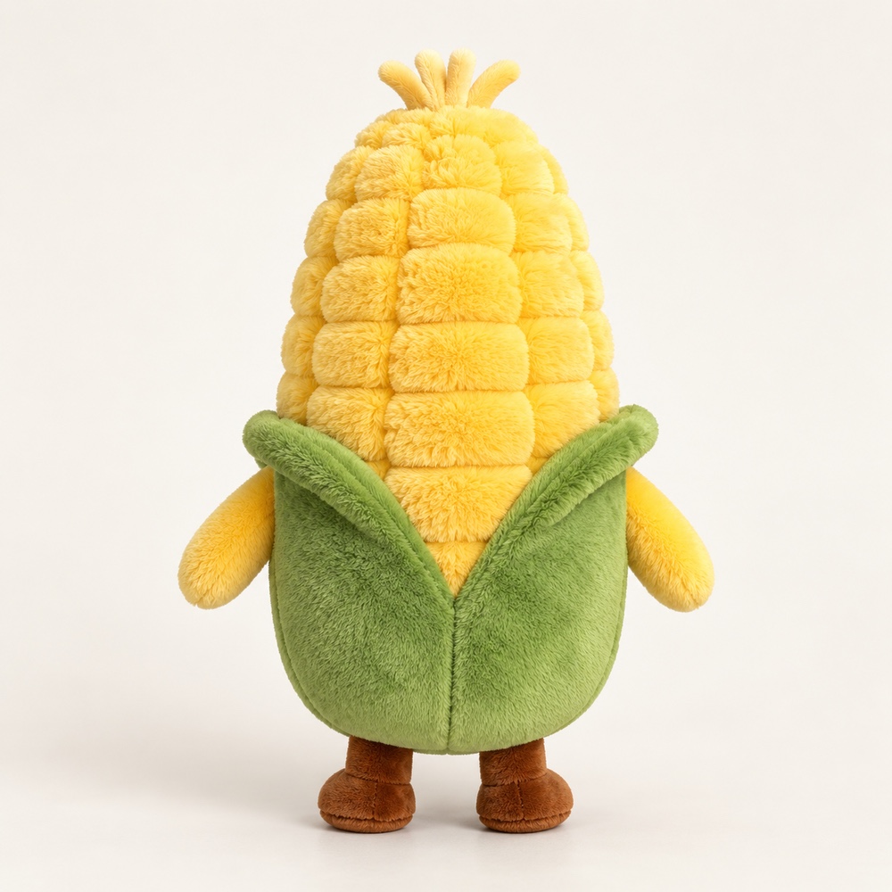 PLUSHIP Corn Plush Toy – Brown Feet - product view 04