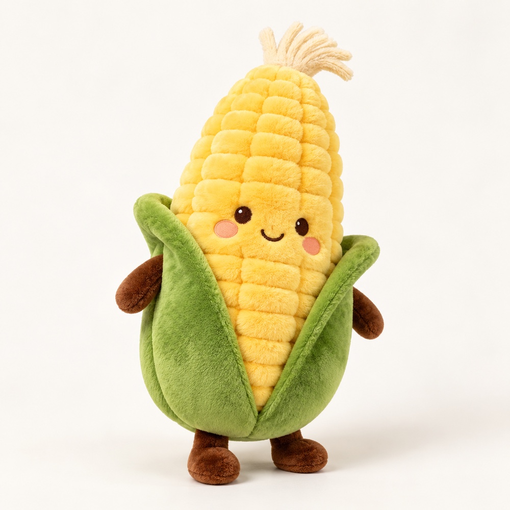 PLUSHIP Corn Plush Toy – Open Leaves - product view 02
