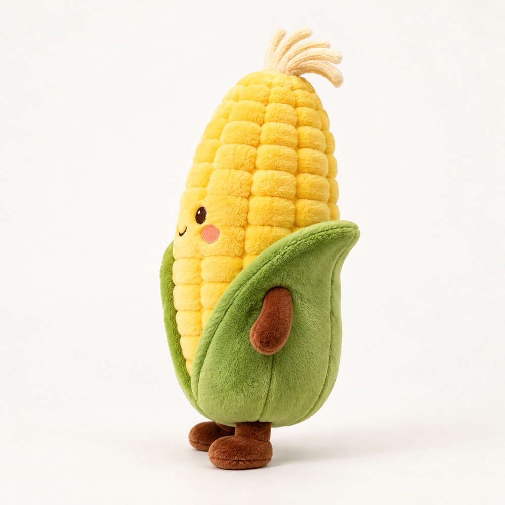 PLUSHIP Corn Plush Toy – Open Leaves - product view 03