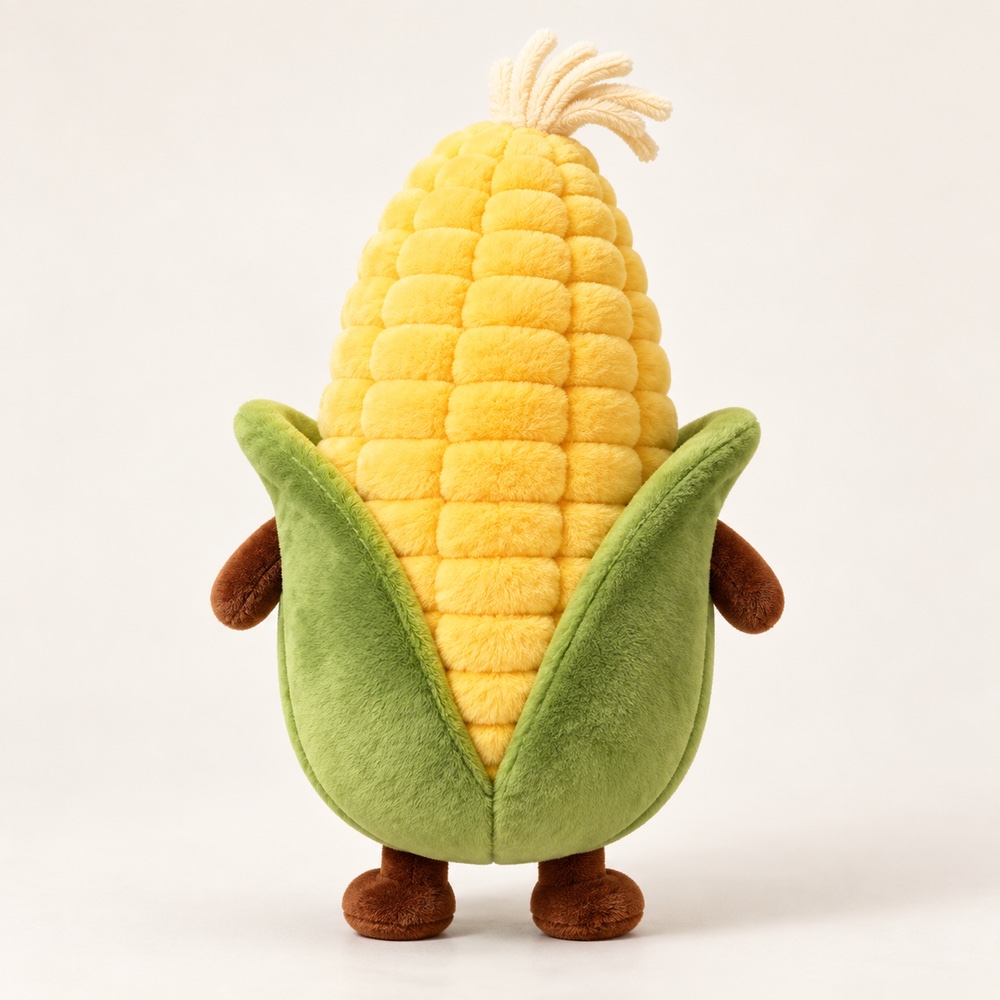 PLUSHIP Corn Plush Toy – Open Leaves - product view 04
