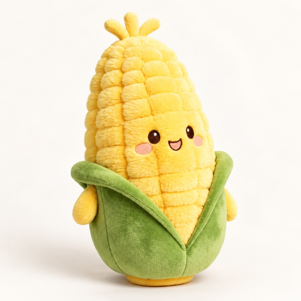 PLUSHIP Corn Plush Toy – Pink Cheeks - product view 02