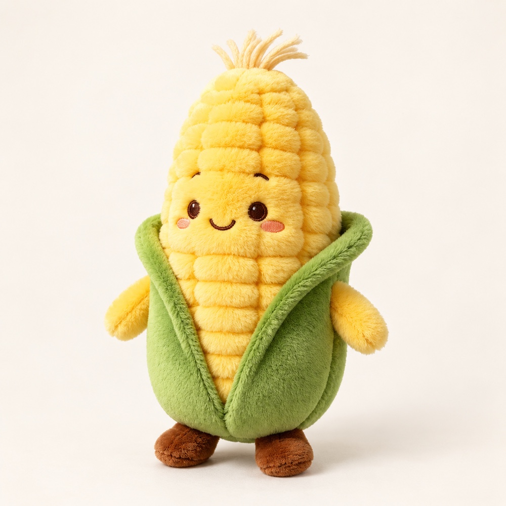 PLUSHIP Corn Plush Toy – Smiling Character - product view 01