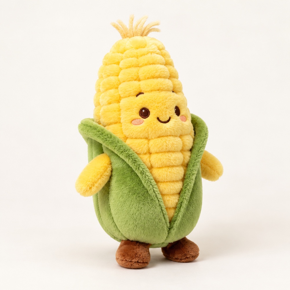 PLUSHIP Corn Plush Toy – Smiling Character - product view 02