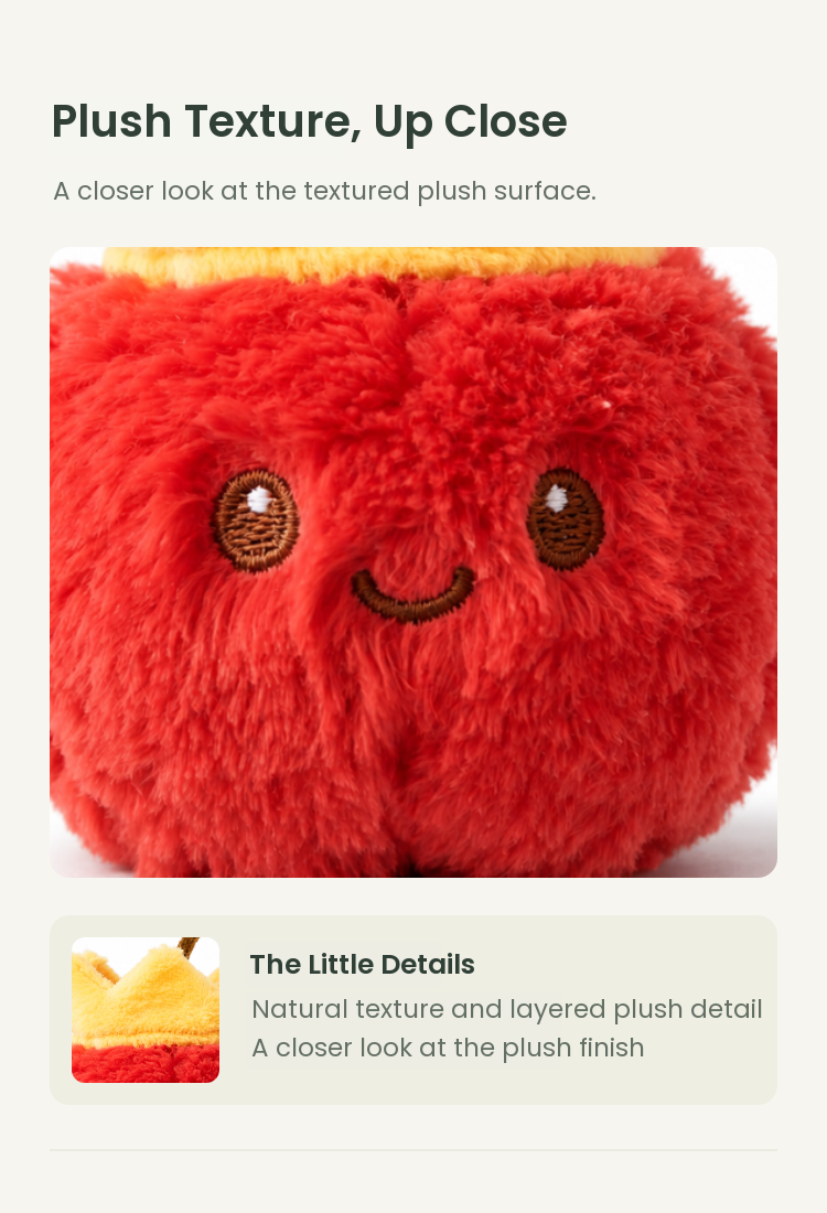 PLUSHIP Crowned Cherry Plush Toy - detail 02