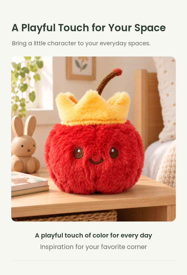 PLUSHIP Crowned Cherry Plush Toy - detail 05