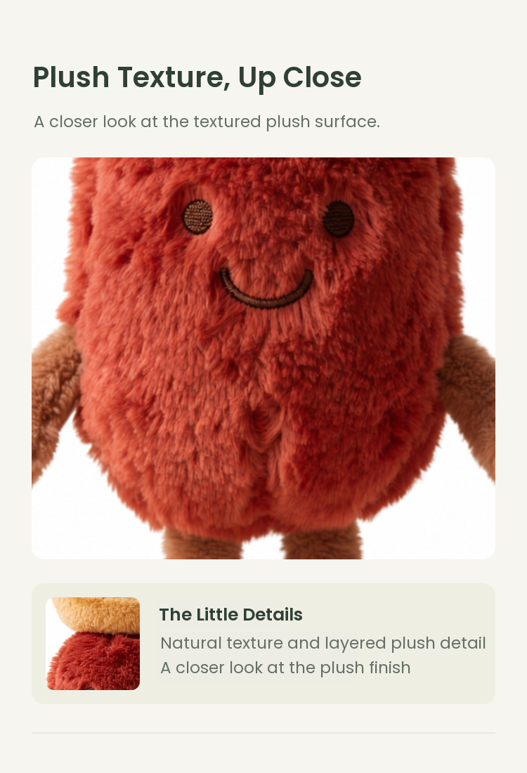 PLUSHIP Crowned Jujube Plush Toy - detail 02