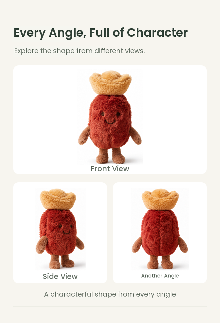 PLUSHIP Crowned Jujube Plush Toy - detail 04