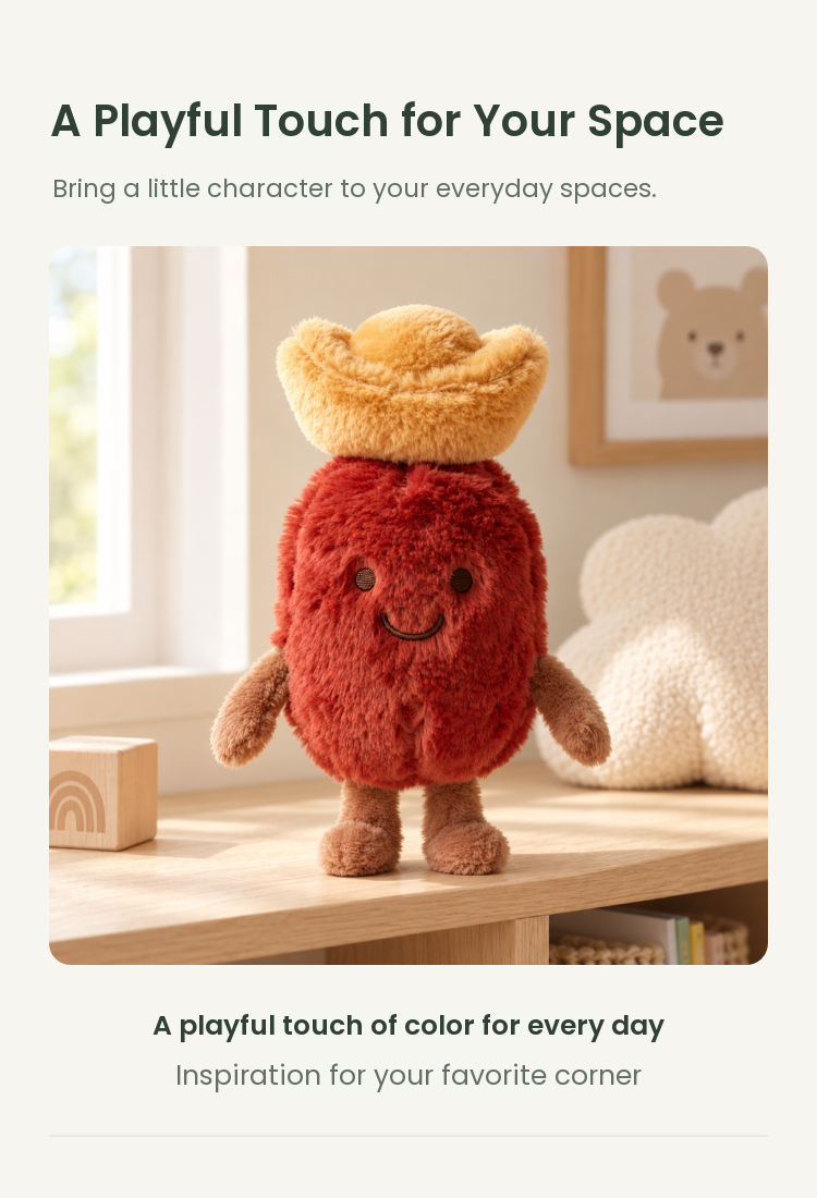 PLUSHIP Crowned Jujube Plush Toy - detail 05