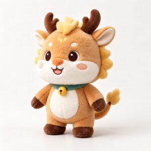 PLUSHIP Dragon Plush Toy – Bell Collar - product view 01