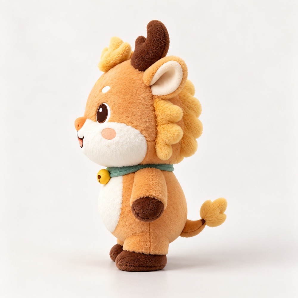 PLUSHIP Dragon Plush Toy – Bell Collar - product view 03