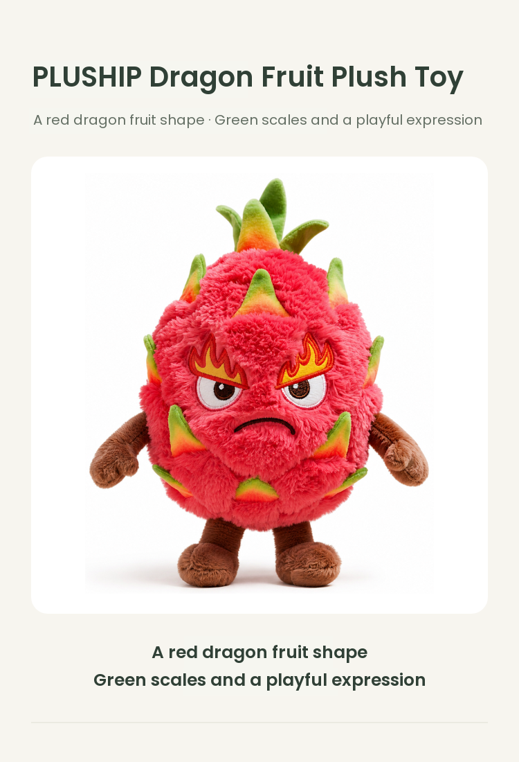 PLUSHIP Dragon Fruit Plush Toy - detail 01