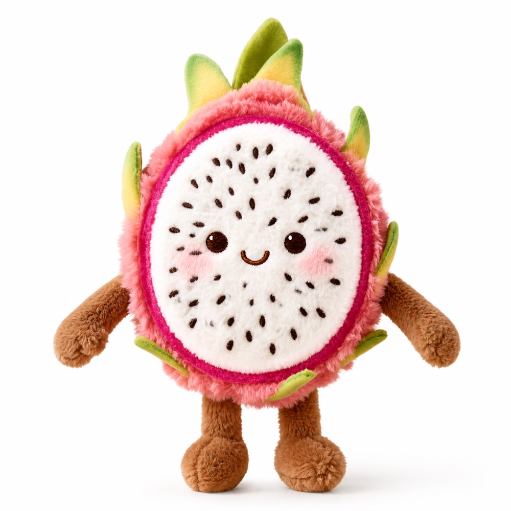 PLUSHIP Dragon Fruit Slice Plush Toy - product view 01