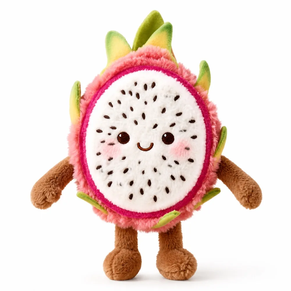 PLUSHIP Dragon Fruit Slice Plush Toy - product view 01