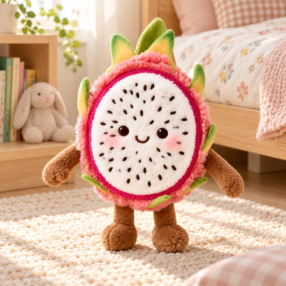 PLUSHIP Dragon Fruit Slice Plush Toy - product view 05