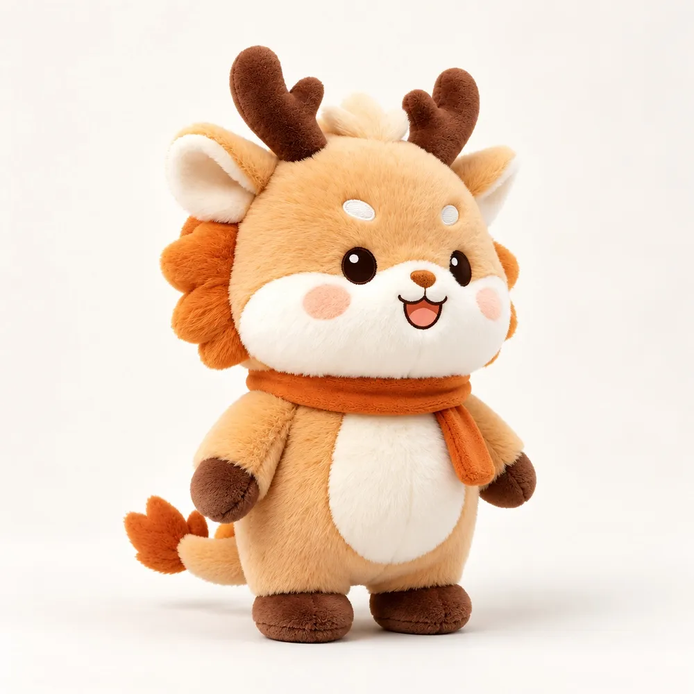PLUSHIP Dragon Plush Toy – Orange Scarf — catalogue view