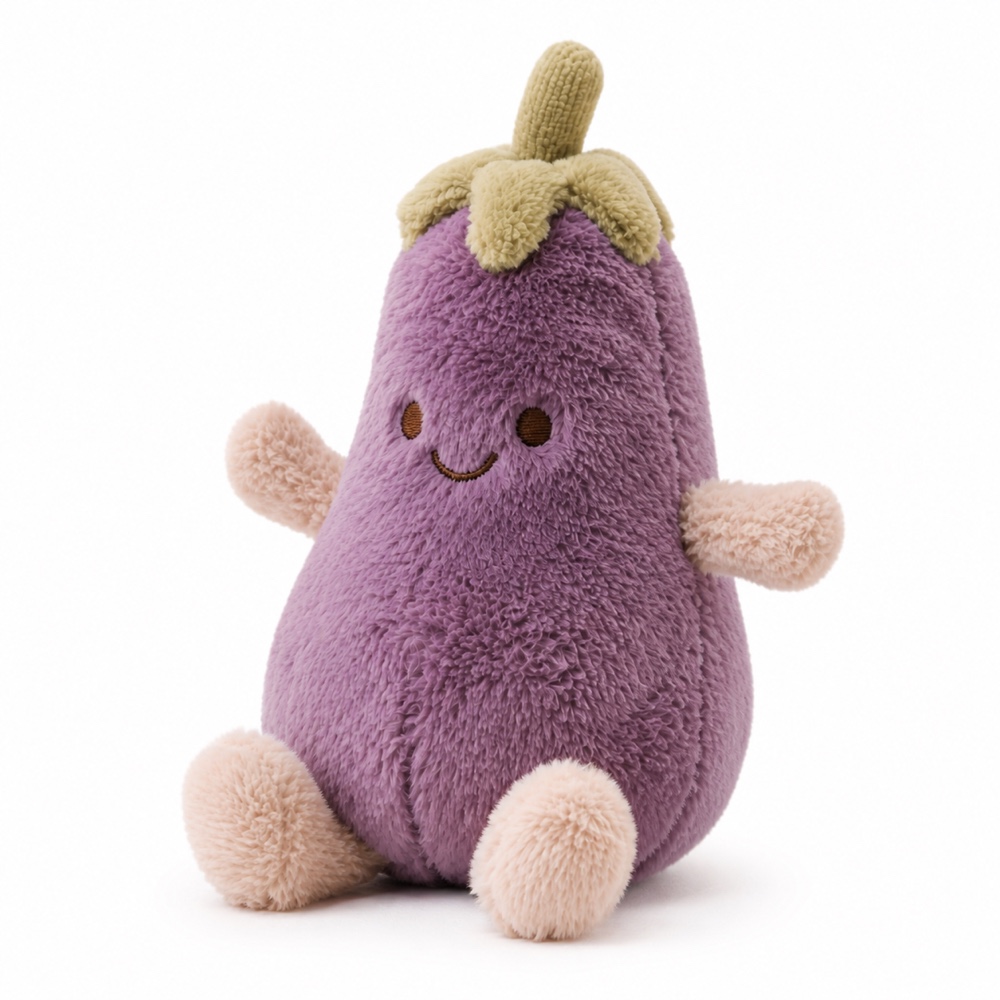 PLUSHIP Eggplant Plush Toy - product view 02