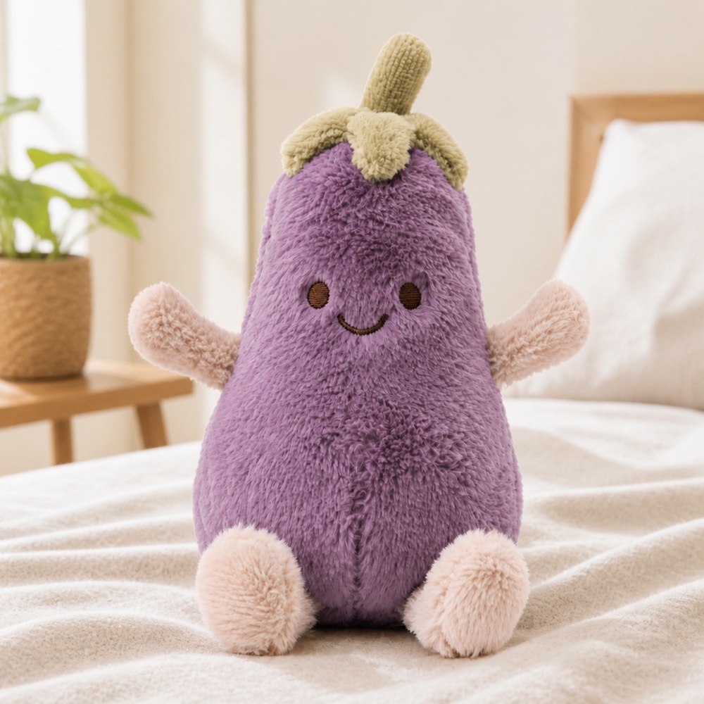 PLUSHIP Eggplant Plush Toy - product view 03