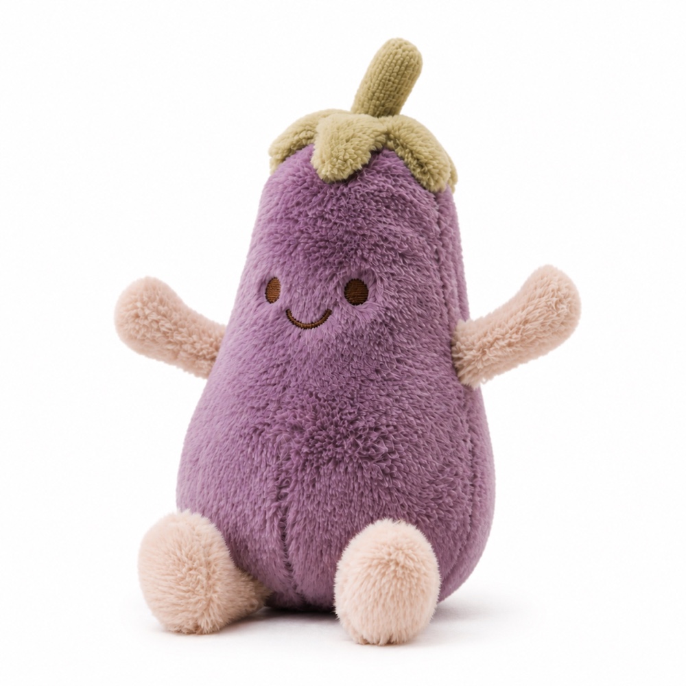 PLUSHIP Eggplant Plush Toy - product view 04