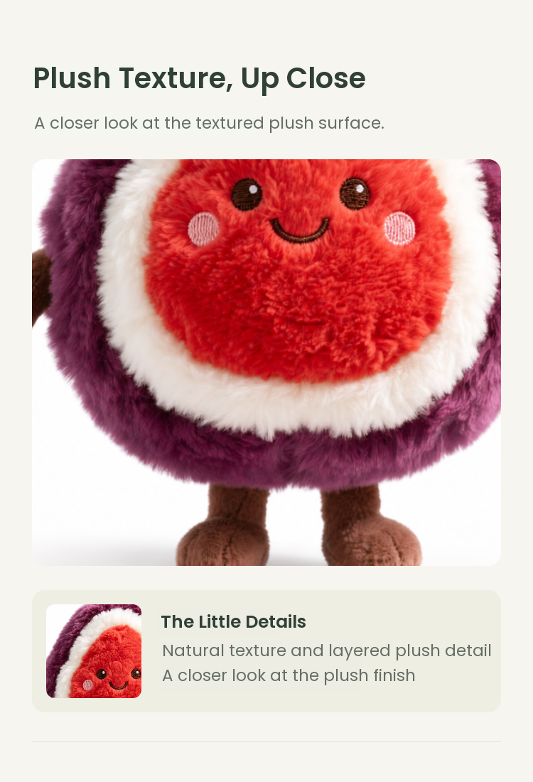 PLUSHIP Fig Plush Toy - detail 02
