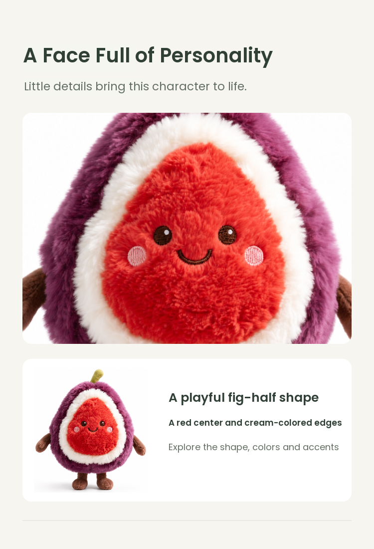 PLUSHIP Fig Plush Toy - detail 03